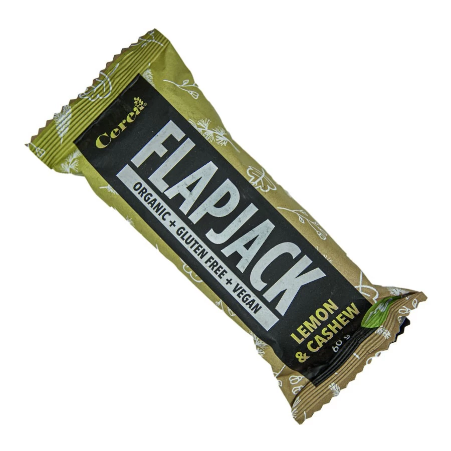 Flapjack Organic + Gluten Free + Vegan Lemon and Cashew 1