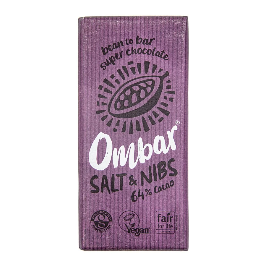 Ombar Salt and Nibs 64% Cacao 1